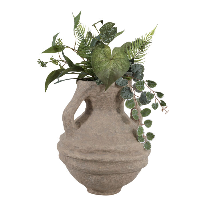 Paper Mache Vase w/Handles