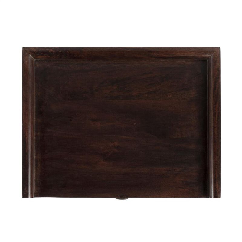 Butler Specialty Gabriel Solid Wood Side Table, Dark Brown