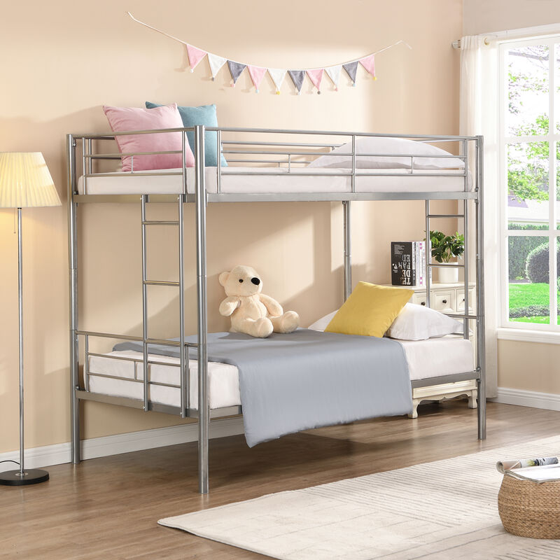 Merax Twin Over Twin Bunk Bed with Sturdy Steel Frame