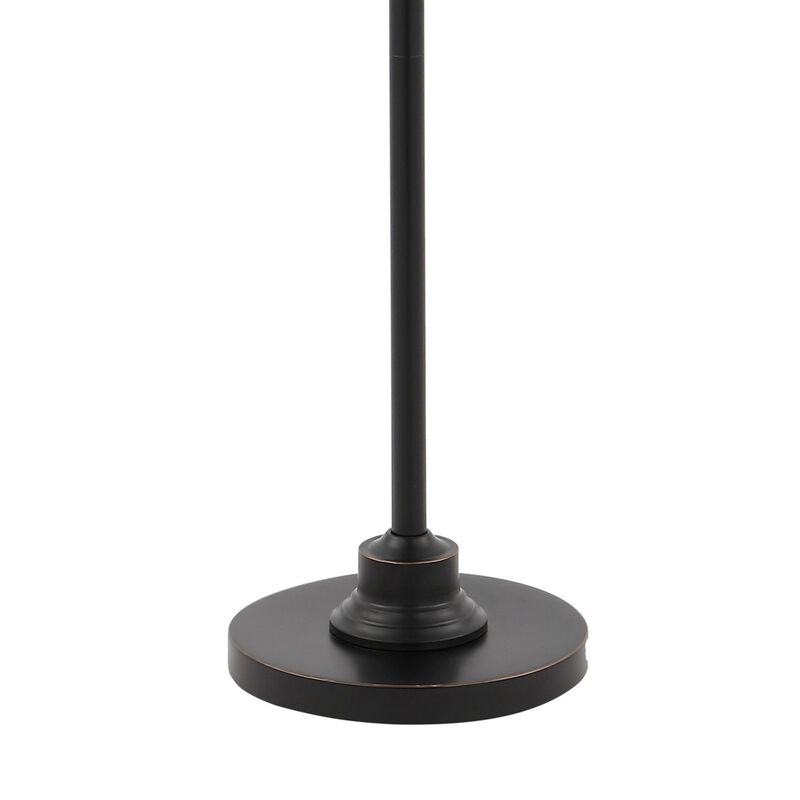 Noah Modern Industrial Iron Height-Adjustable LED Floor Lamp