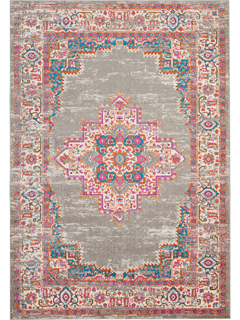 Passion PSN03 Gray 6'7" x 9'6" Rug image number 0