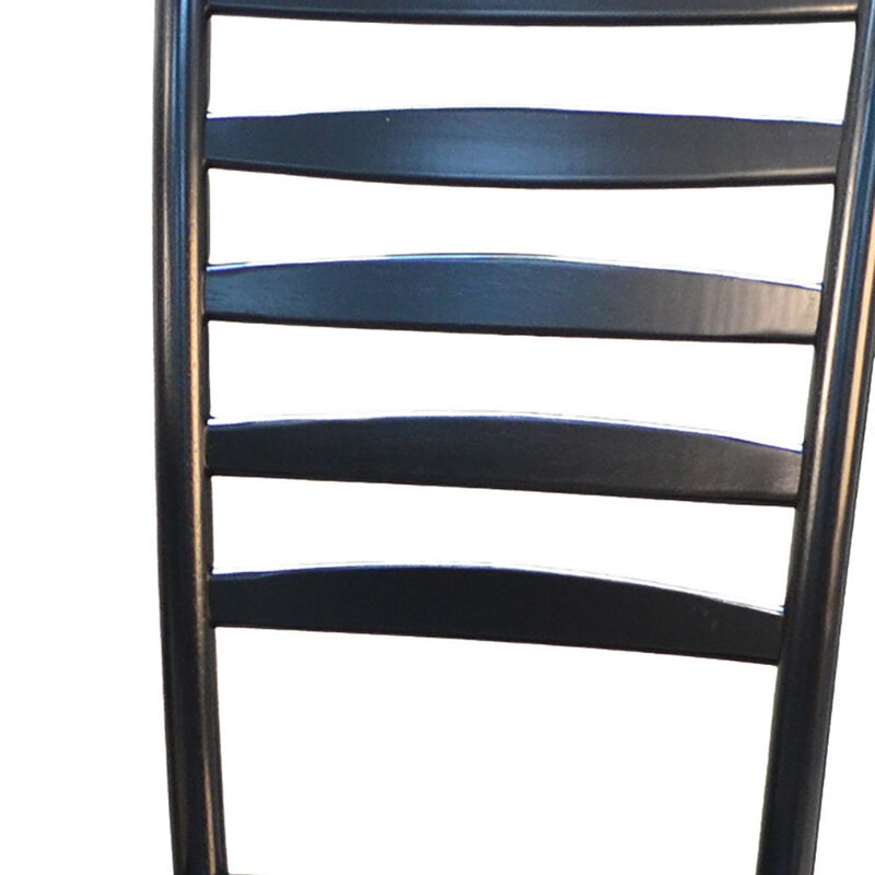 Solid Wood Ladder Back Dining Side Chair for Kitchen or Dining Room