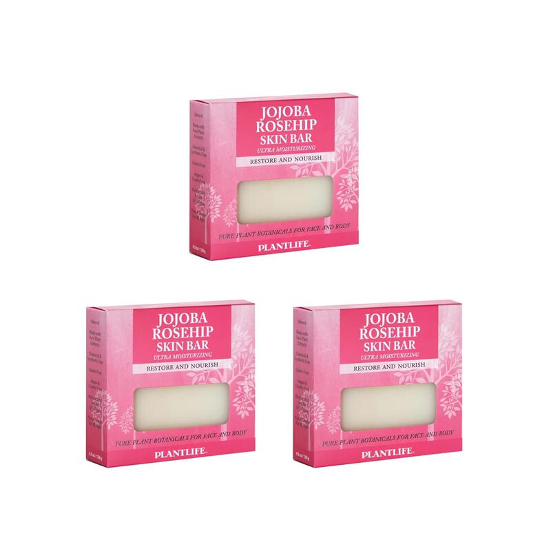 Plantlife Bar Soap - Jojoba Rosehip 3 Pack image number 1