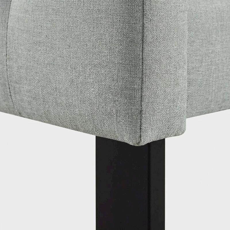 Upholstered Fabric King Headboard with Elegant Design and Sturdy Frame image number 5