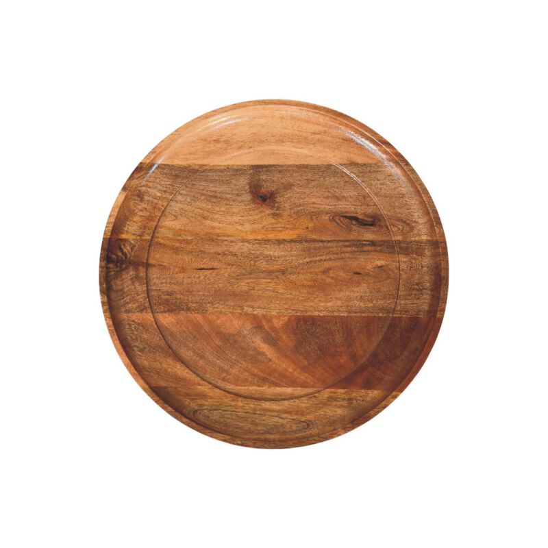 Artisan Furniture Solid Wood Spindle Tray Side Table, Upper space, Brown image number 6