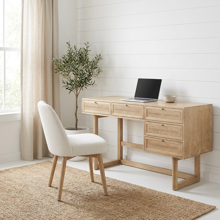 Grier Light Brown Office Desk
