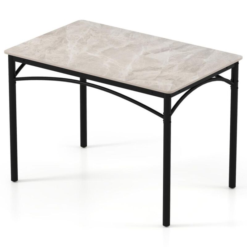 Hivvago Rectangular Modern Sintered Stone Dining Table for 4 People