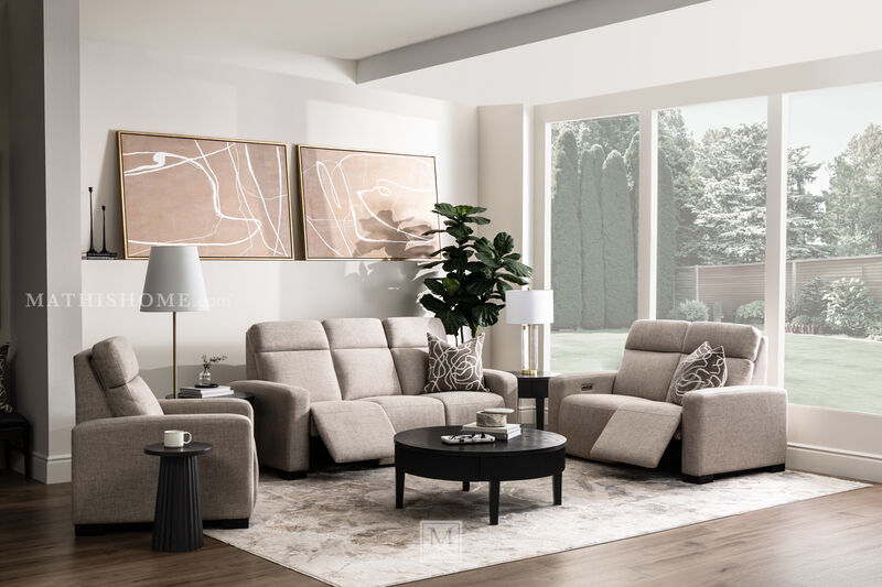 Acadia Power Reclining Loveseat with Adjustable Headrest image number 2
