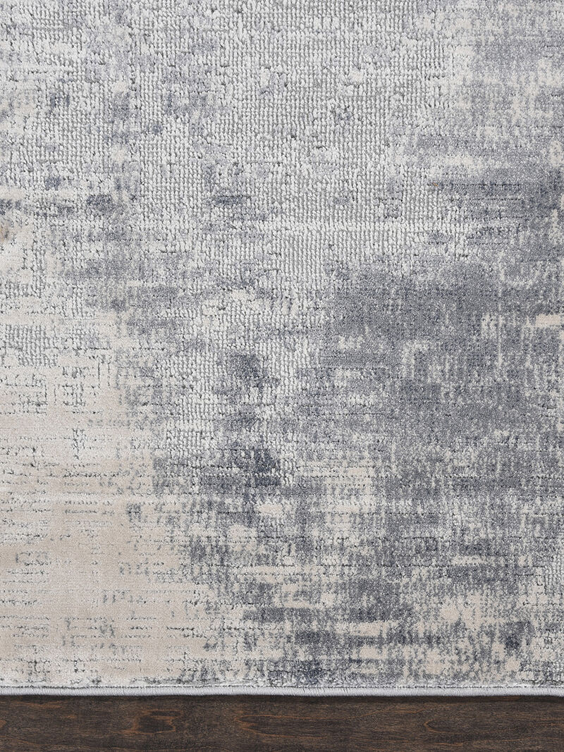 Rustic Textures RUS02 Blue/Ivory 7&rsquo;10&rdquo; x Round Rug