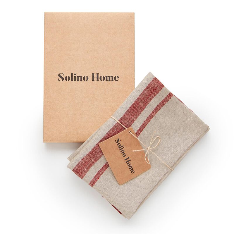 Linen Kitchen Towels - French Stripe image number 4
