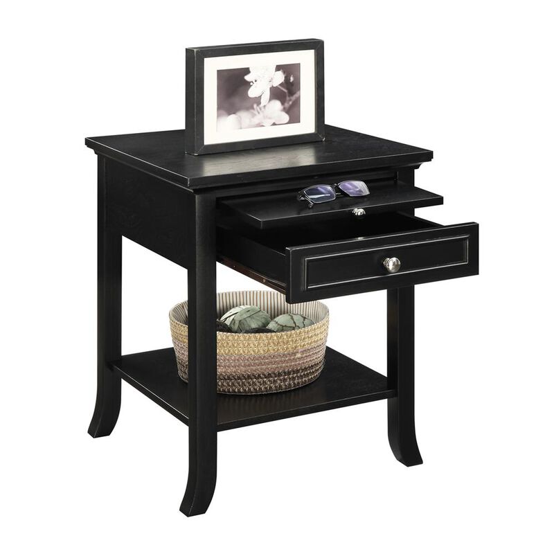 Convience Concept, Inc. American Heritage Logan End Table with Drawer and Slide