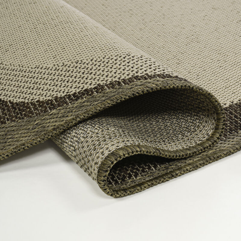 Wyatt Modern Rustic Abstract Indoor/Outdoor Shaped Area Rug