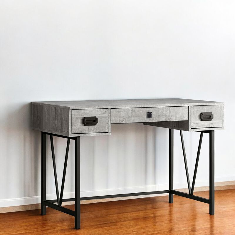 Functional Computer Desk with 3 Drawers – Study Table for Home or Office