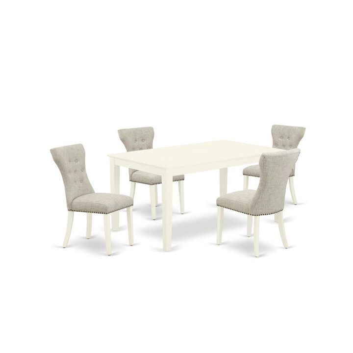 Dining Room Set Linen White