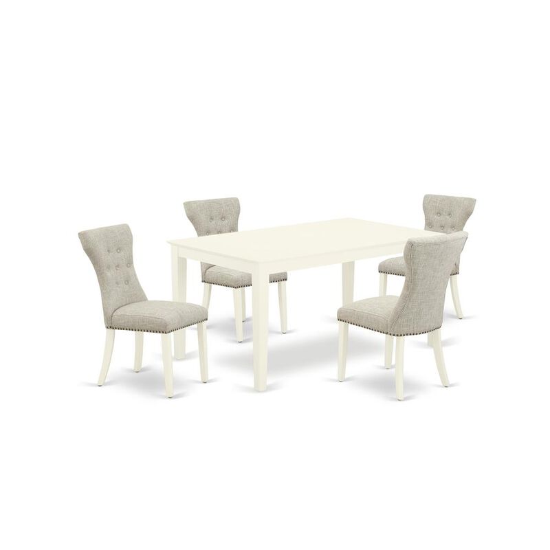 Dining Room Set Linen White