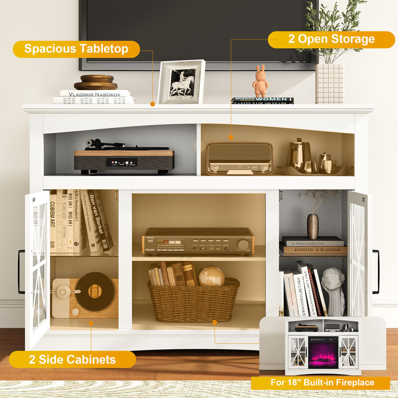 Grupre Farmhouse TV Stand image number 3