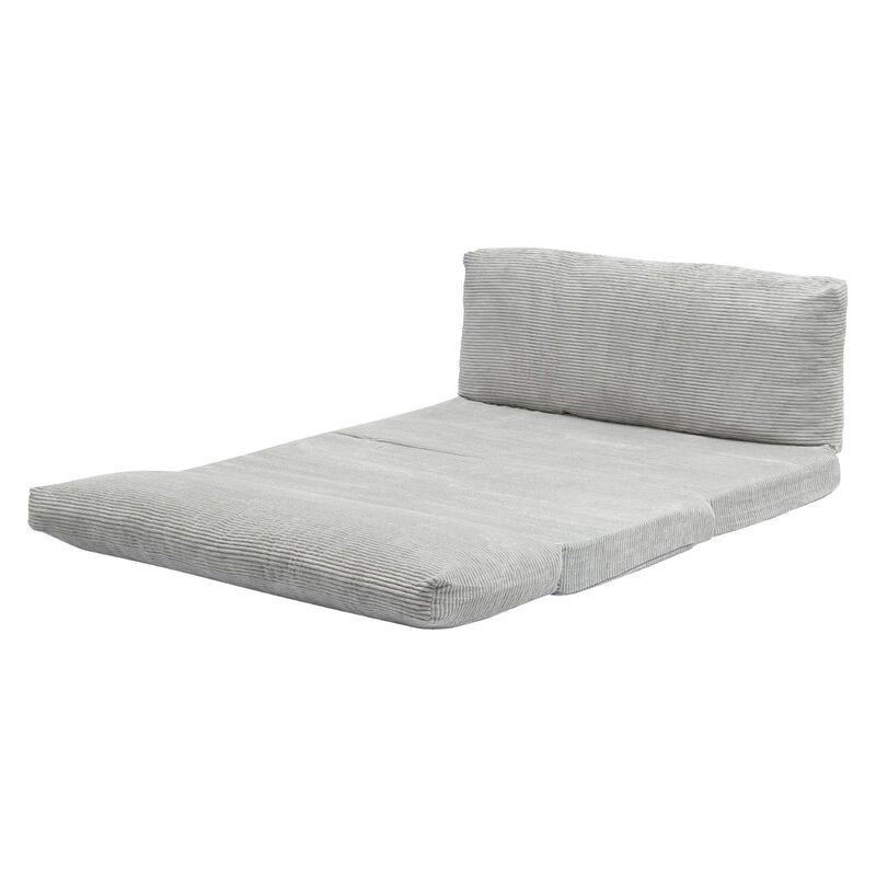 Foldable Sofa Bed 3-in-1 Couch Sleeper Chair with High Density Memory Foam-Light Grey image number 8