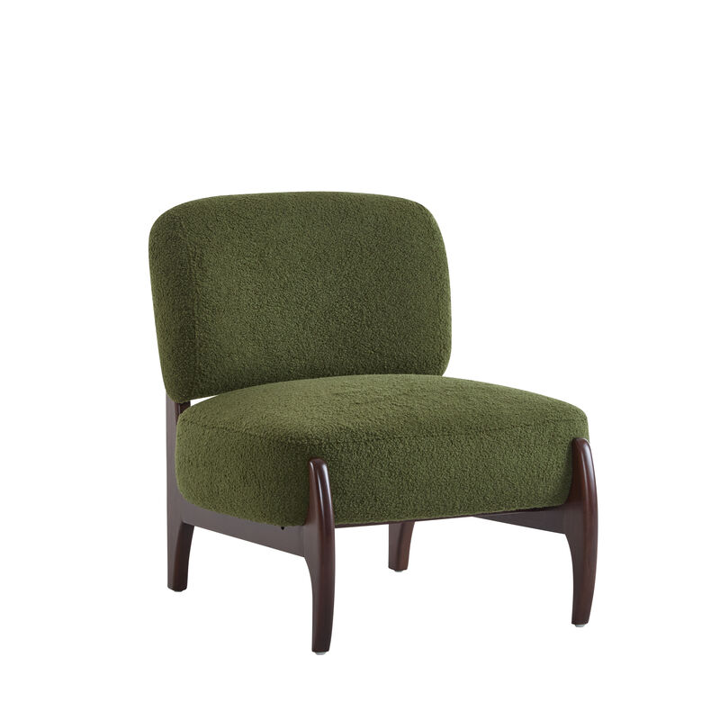 Merax Modern Boucle Accent Chair for Living Room, Bedroom