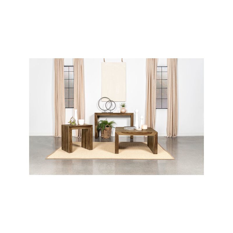 Coaster Co. of America Odilia Square Solid Wood Coffee Table Auburn