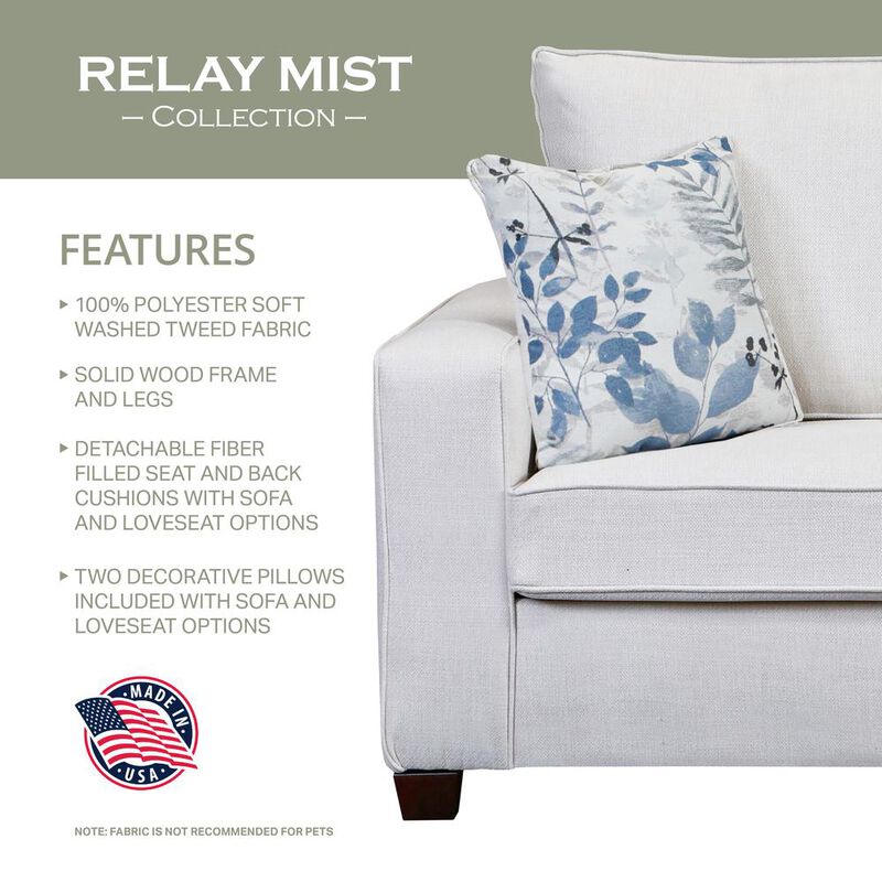 American Furniture Classics Living Room Relay Mist Ottoman