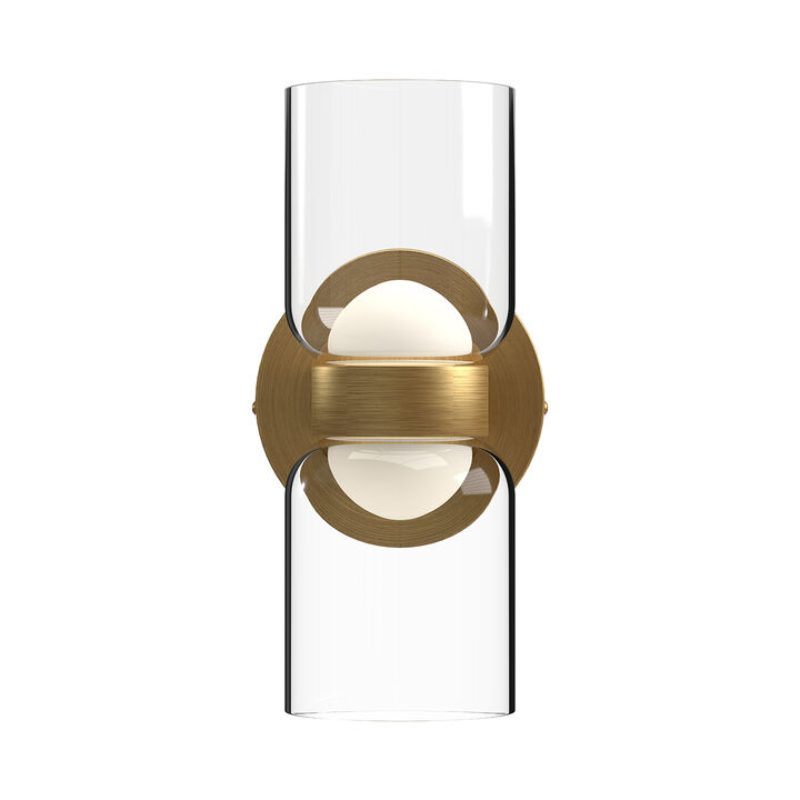 Cedar 11-in Damp-Rated Dimmable LED Wall Sconce