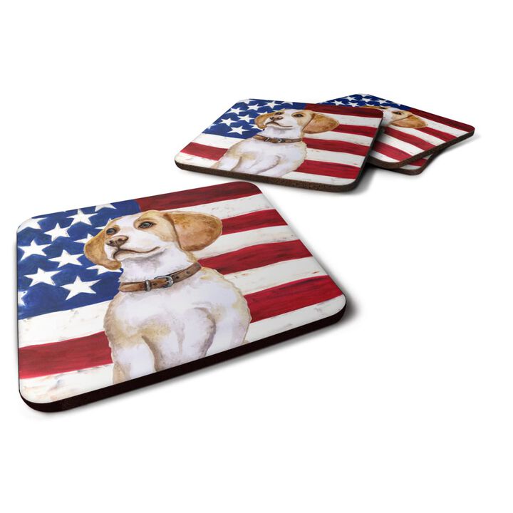 Caroline's Treasures Beagle Patriotic Decorative coasters, Multicolor