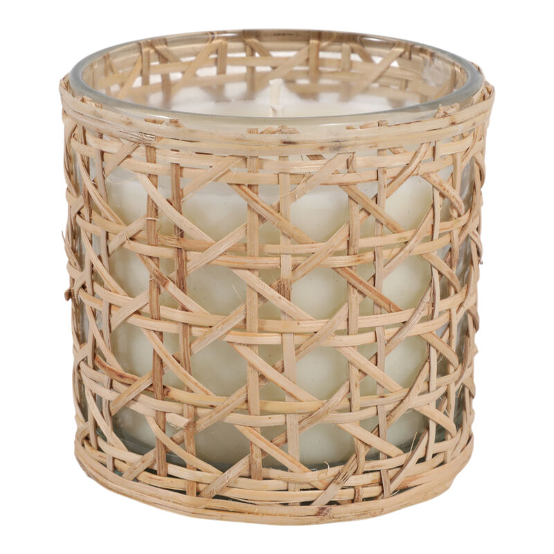 Jasmine Rattan On Glass Candle image number 2