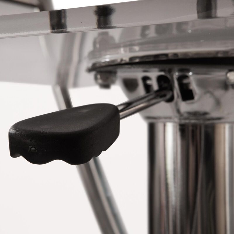 eisureMod Napoli Modern Clear Acrylic Bar Stools, Set of 2, Transparent Counter Height Kitchen & Dining Room, Sleek Design