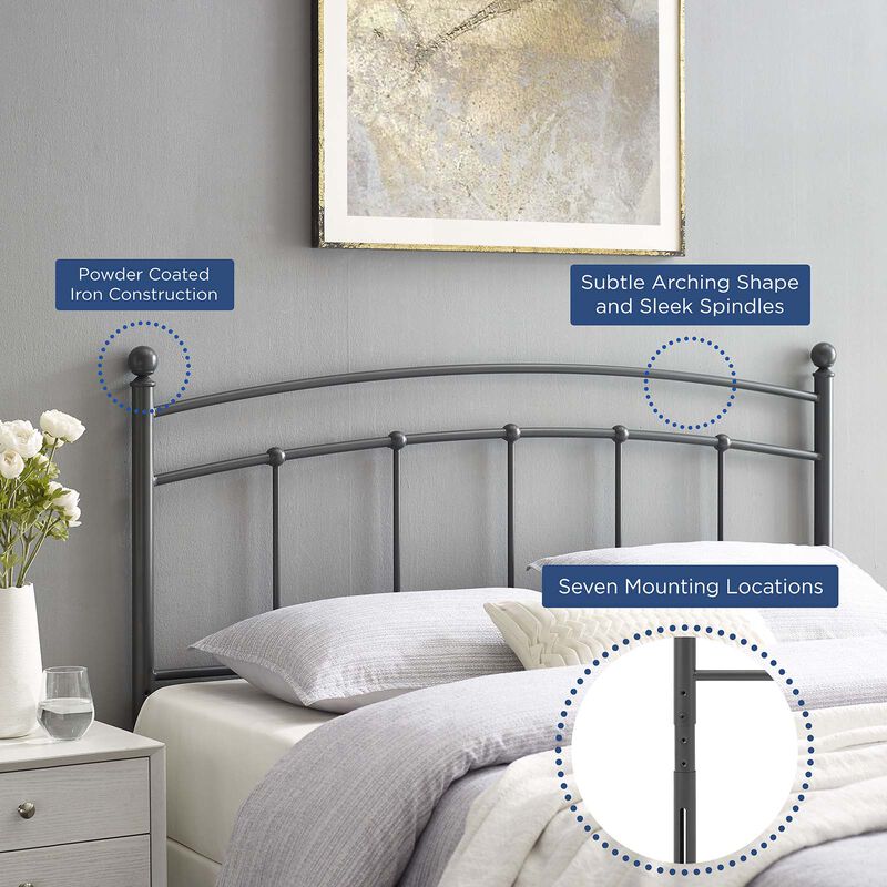 Abigail Metal Headboard image number 4
