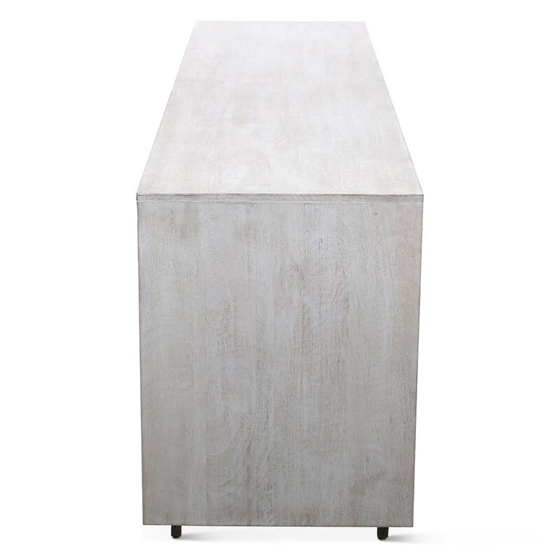 World Interiors Alexandria 72" Sideboard with Bone, Horn, Wood Inlay on Metal Base image number 2