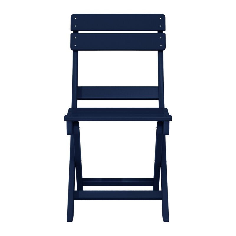 WestinTrends HDPE Outdoor Patio Modern Folding Dining Chair