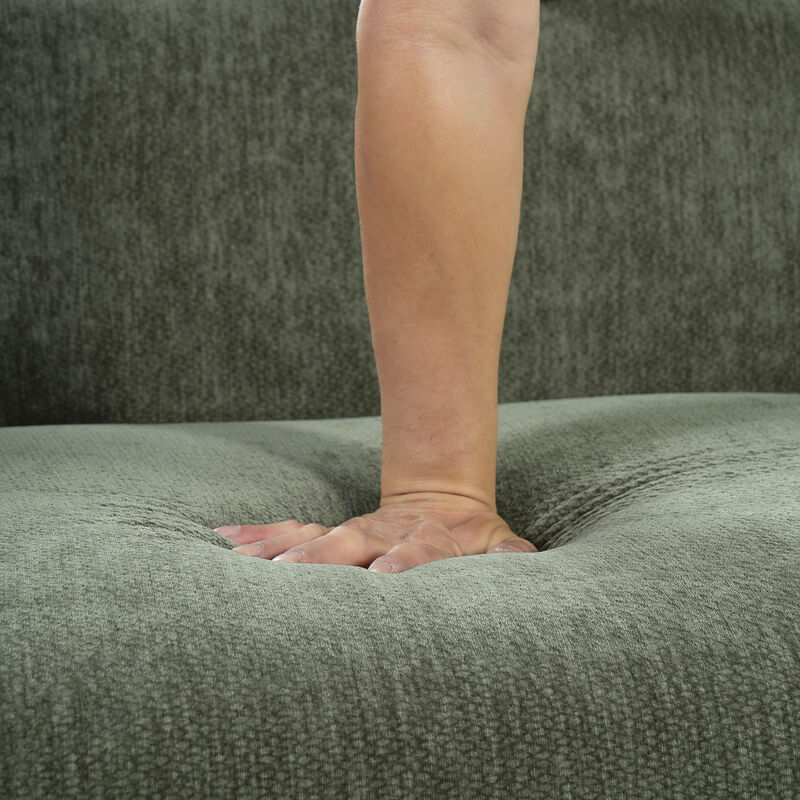 Vixba 87.4" Modern Curved Block Sofa image number 5
