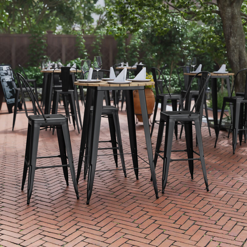 Metal Colorful Restaurant Bar Tables