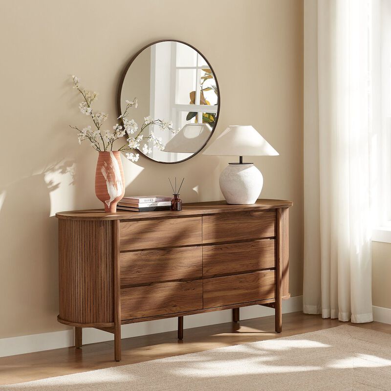 Cadence 6-Drawer Curved Dresser image number 7