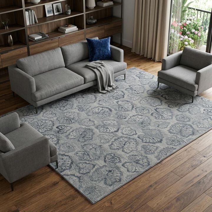 Floral Hand Tufted Area Rug