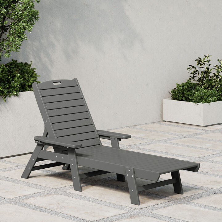 WestinTrends Poly Reclining Chaise Lounge