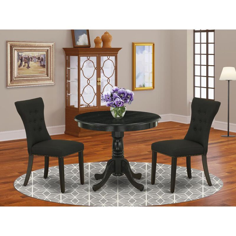 Dining Room Set Wirebrushed Black