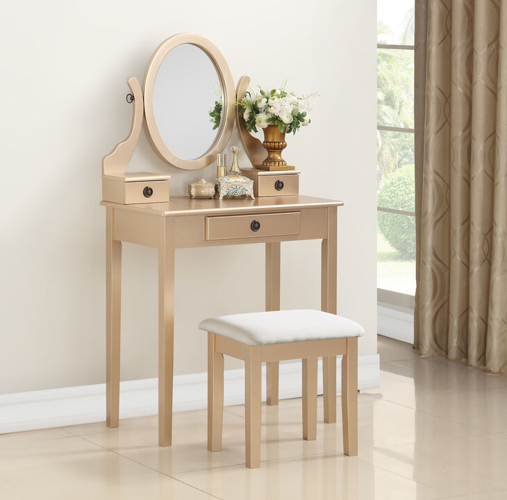 Kippef Makeup Vanity Table and Stool Set