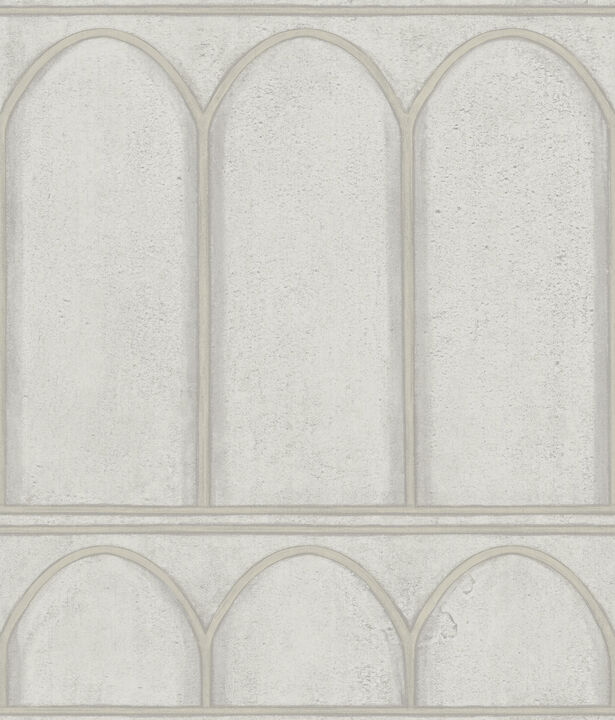 Arches Grey & Pearl Wallpaper