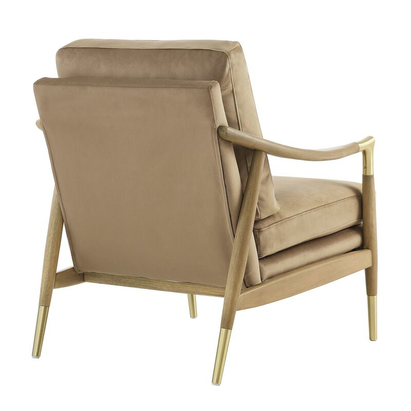 Langford Performance Velvet Accent Armchair image number 4