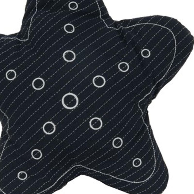 HomeRoots Set of Two 12" X 12" Blue and White Star Starfish Coastal Throw Pillow image number 3