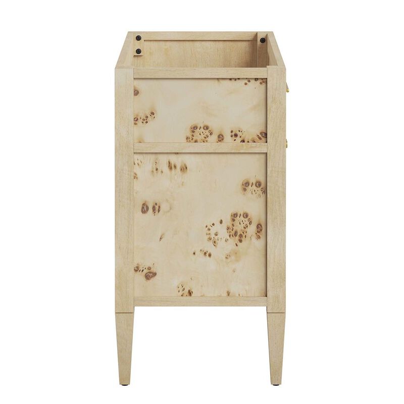 Modway EEI-6139-BUR Elysian 36" Wood Bathroom Vanity Cabinet (Sink Basin Not Included), Burgundy image number 4