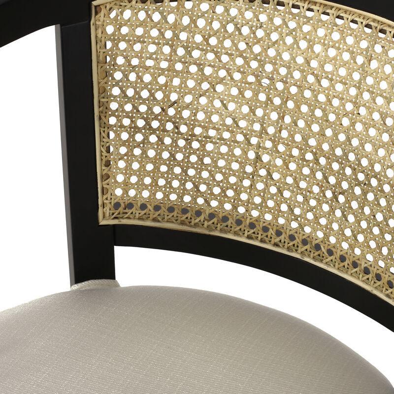 Christopher Knight Home Norah 7 Piece Traditional Upholstered Wood and Cane Expandable Dining Set