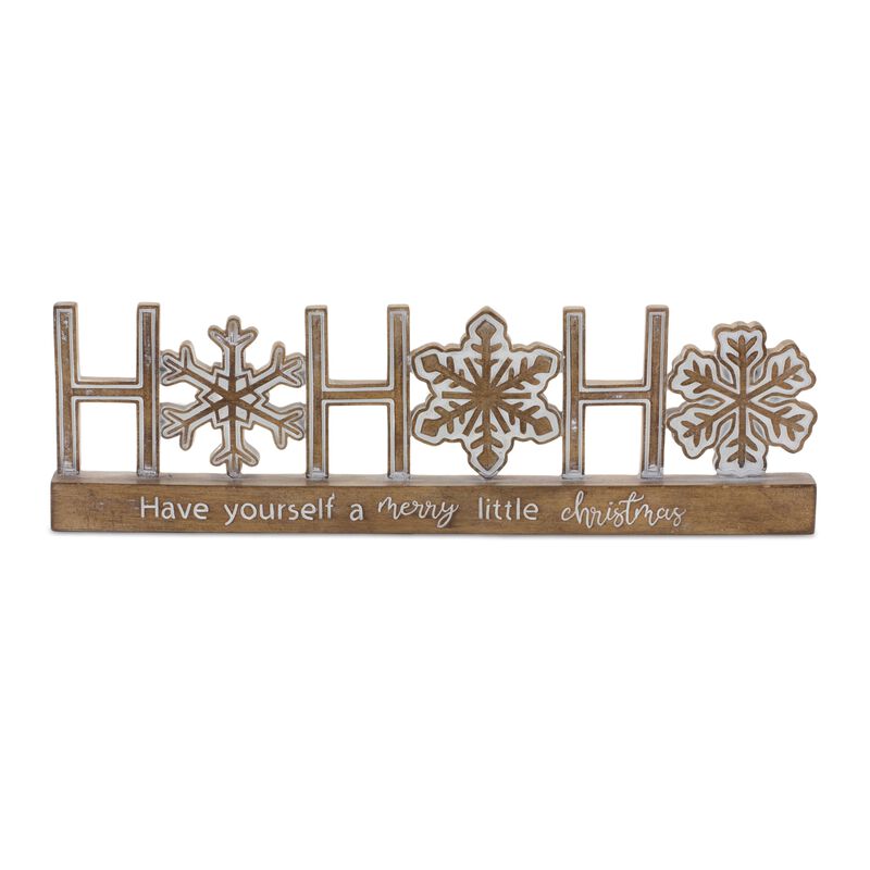 Ho Ho Ho Signs Set of 2 for Seasonal and Christmas Displays