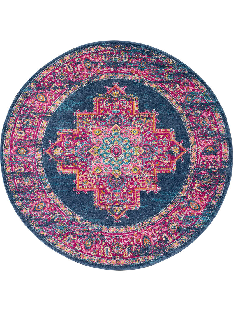 Passion PSN03 Blue 5'3" x 7'3" Rug image number 0