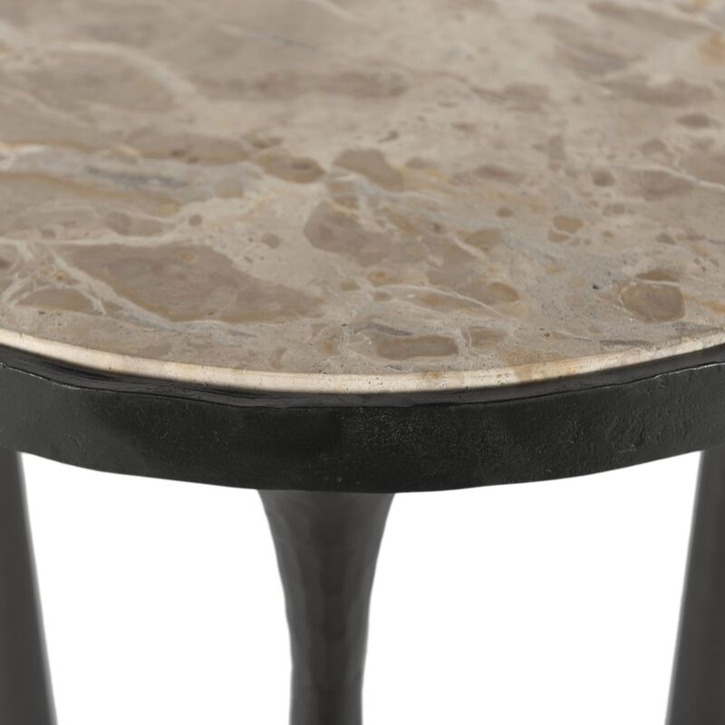 Billings Fossil Marble End Table