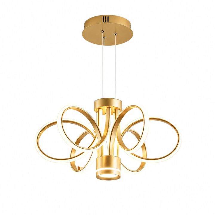 ELEMENT ACE Modern Farmhouse LED Ceiling Chandelier Hanging Light for Dining Rooms, Kitchen Islands, Foyers & Home Living Spaces
