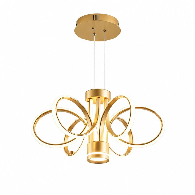 ELEMENT ACE Modern Farmhouse LED Ceiling Chandelier Hanging Light for Dining Rooms, Kitchen Islands, Foyers & Home Living Spaces image number 0