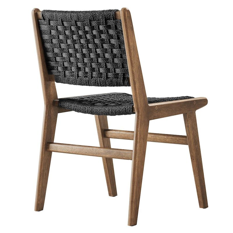 Saoirse Woven Rope Wood Dining Side Chair Set of 2 image number 5