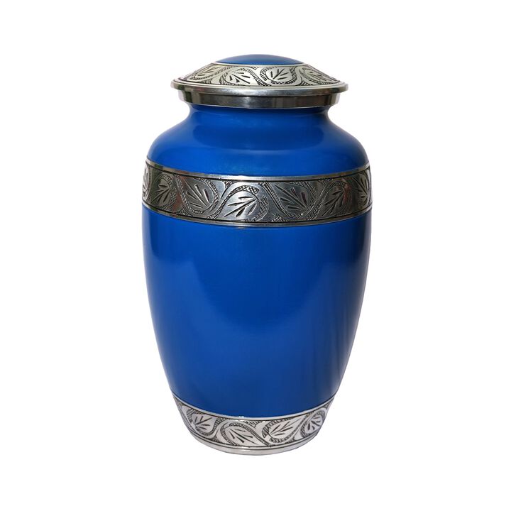 Leaf design urn